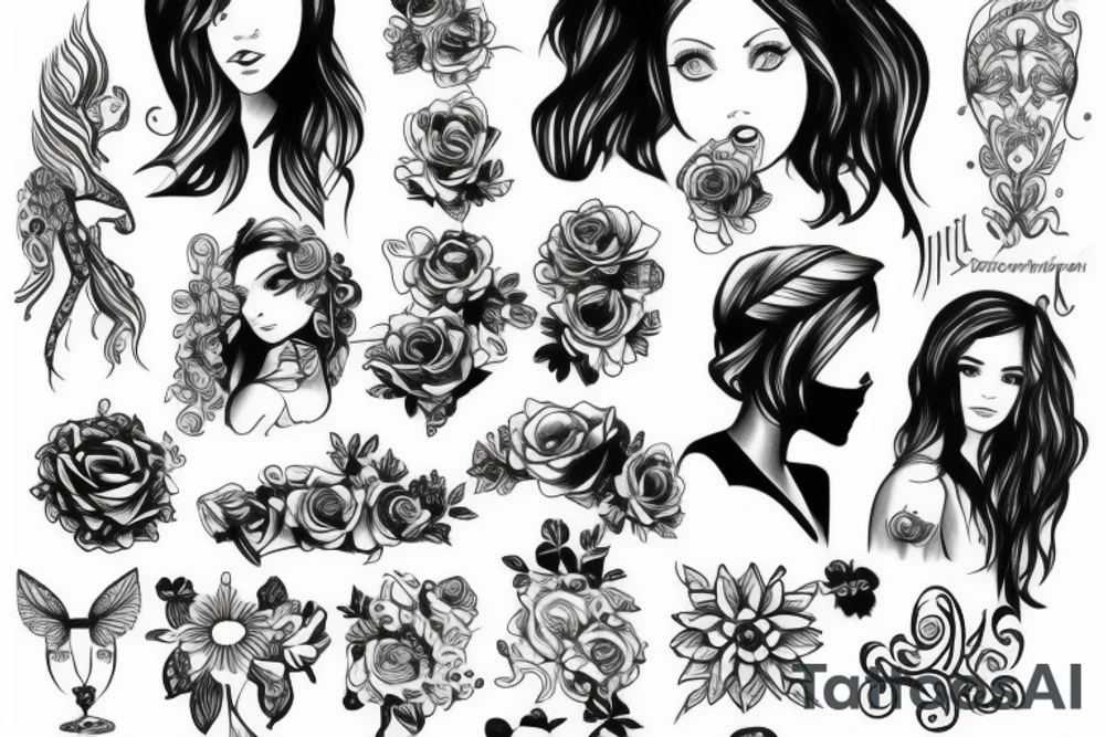 Teen girl tattoo idea