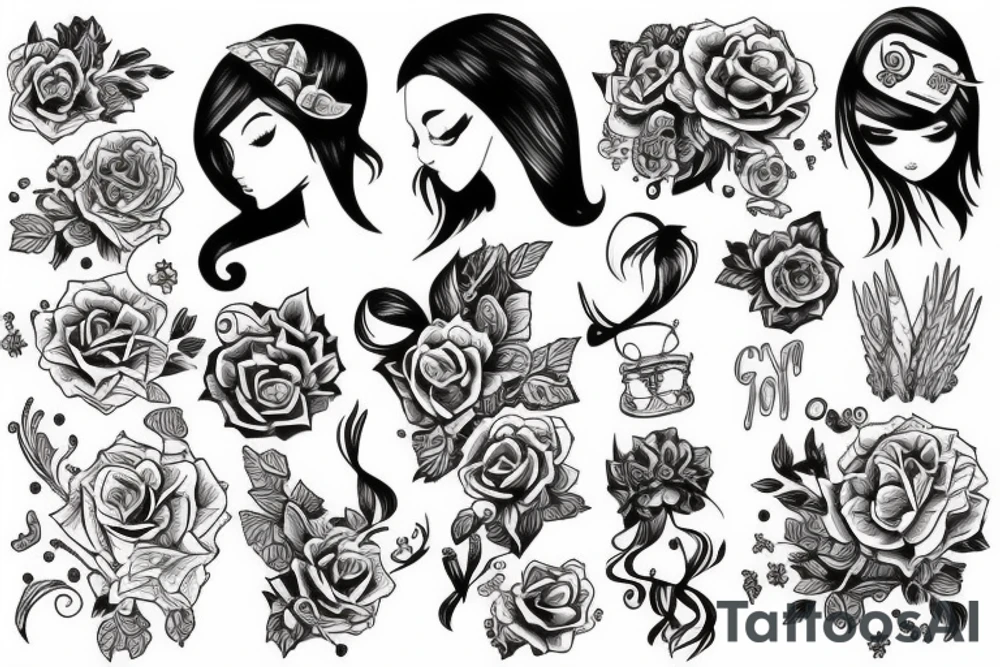Teen girl tattoo idea