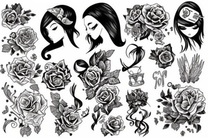 Teen girl tattoo idea
