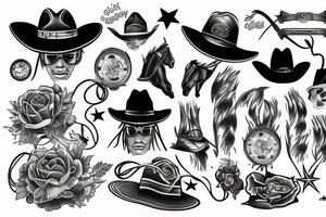 Cowboy tattoo idea