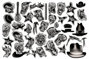 Cowboy tattoo idea
