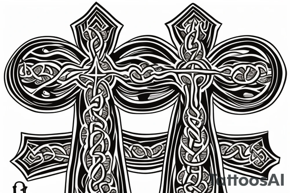 Orthodox cross
4 elements tattoo idea