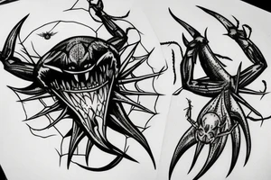Spider shark tattoo idea
