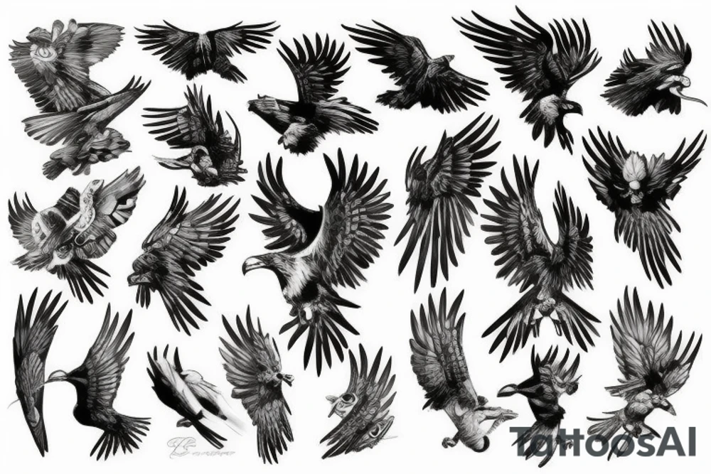 Hawk from above tattoo idea