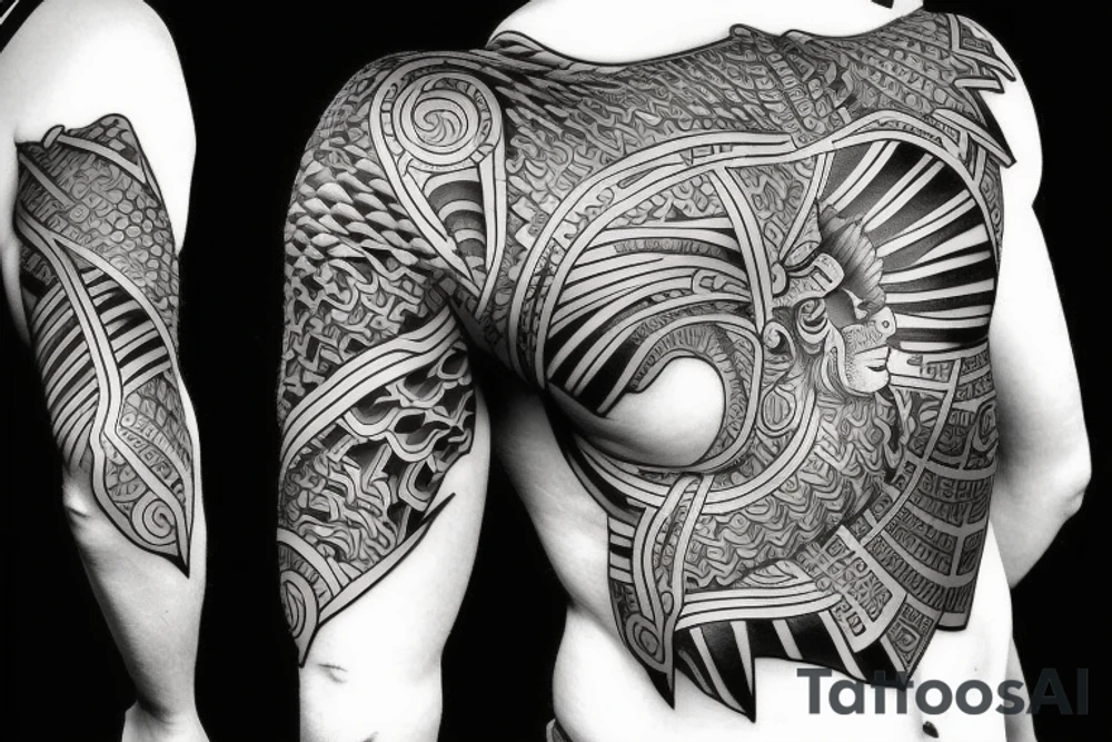 monkey spirit fire tattoo idea