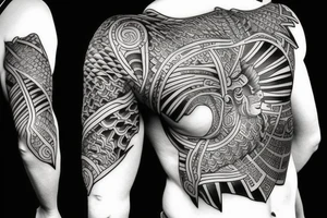 monkey spirit fire tattoo idea