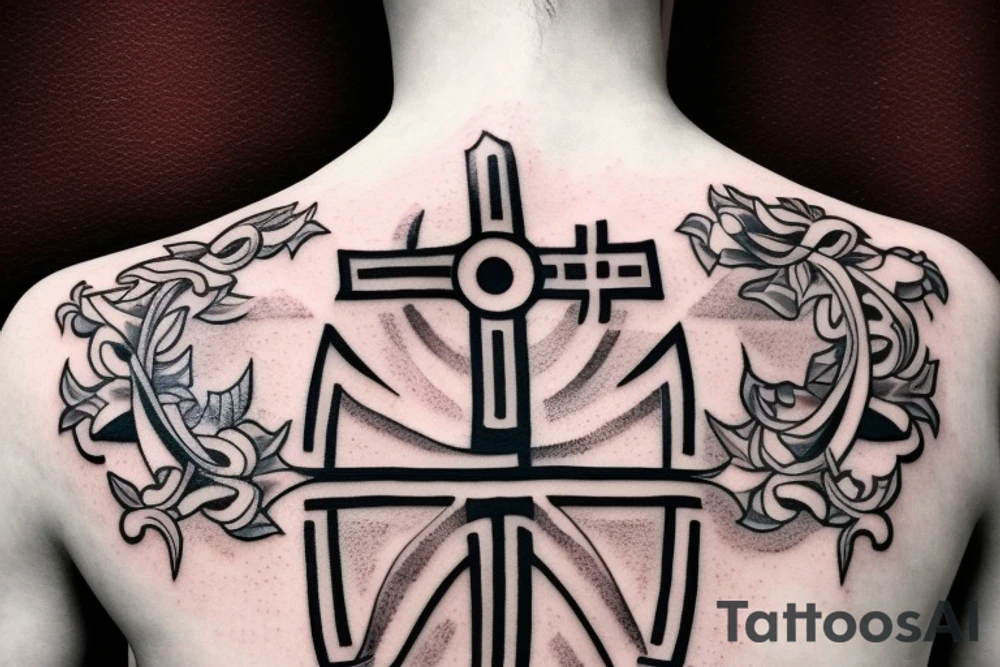 Orthodox cross tattoo idea