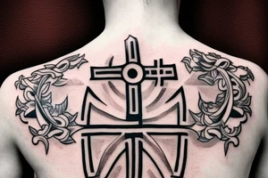 Orthodox cross tattoo idea