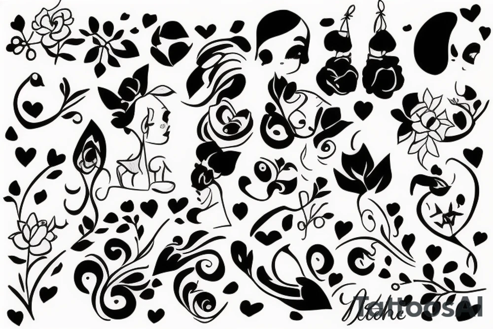 3 daughters tattoo idea
