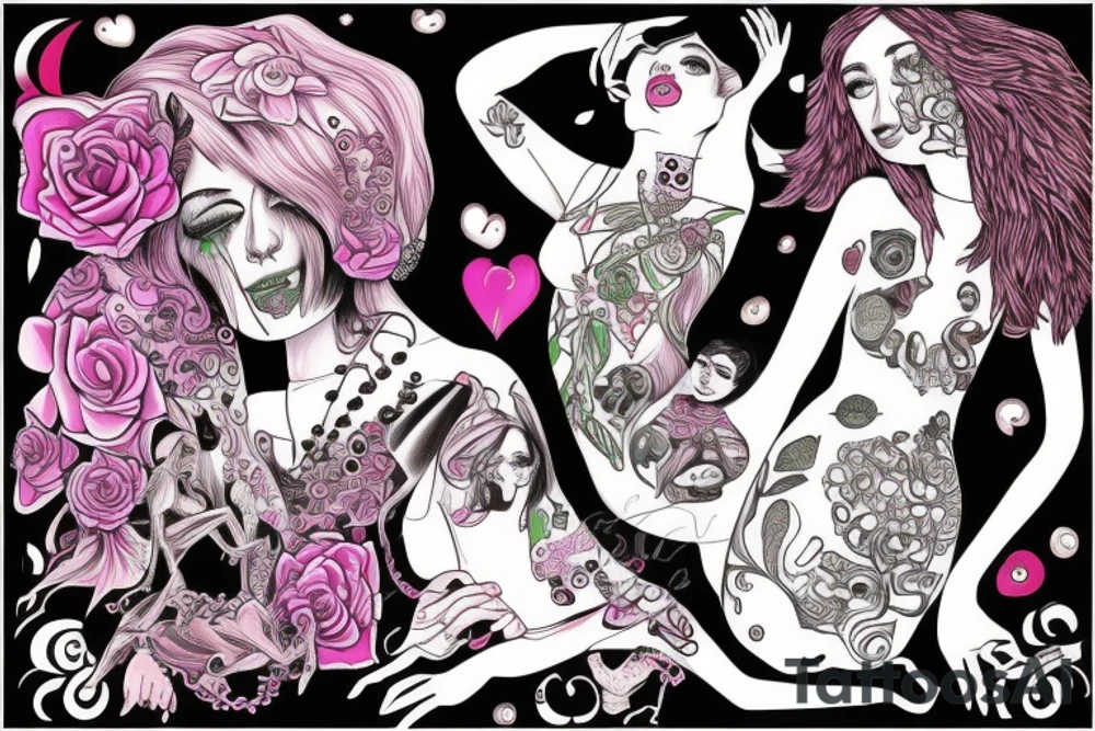 3 daughters tattoo idea