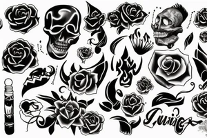 Grave tattoo idea