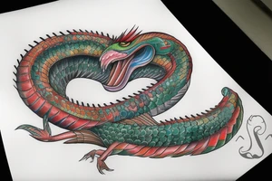 Quetzalcoatl tattoo idea