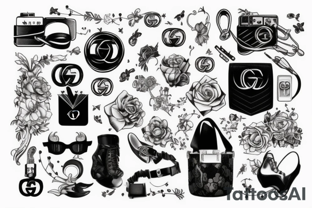 Nice looking bag tattoo idea