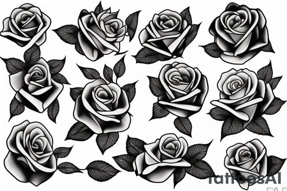 lemon with roses tattoo idea