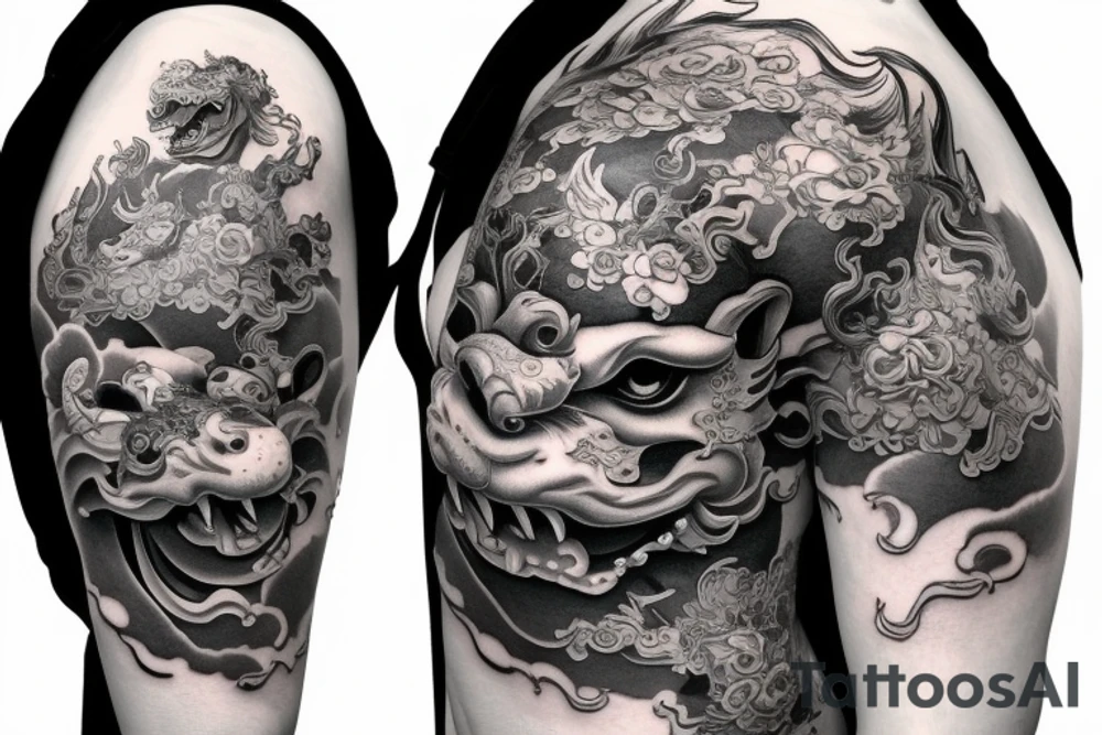 Foo dog tattoo idea