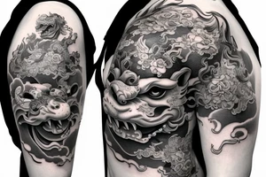 Foo dog tattoo idea
