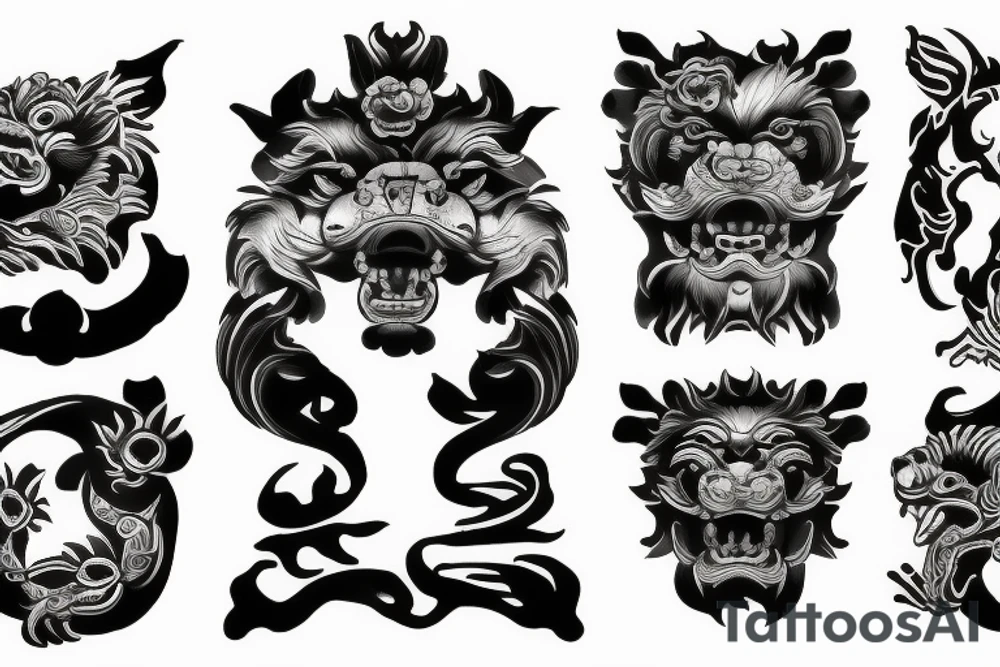 Foo dog tattoo idea