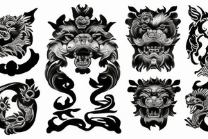 Foo dog tattoo idea