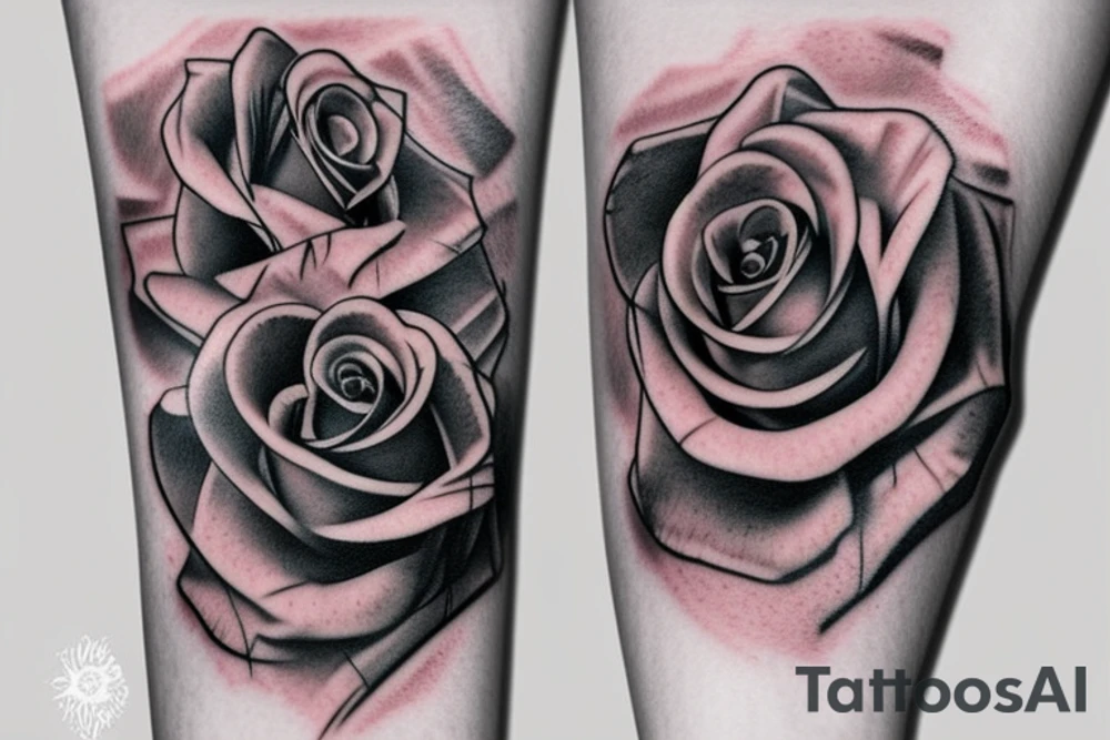 Rose fisting tattoo idea