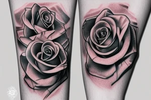 Rose fisting tattoo idea