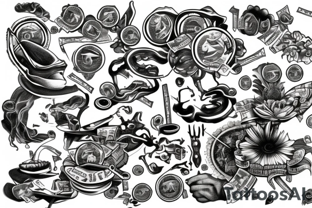 Money tattoo idea