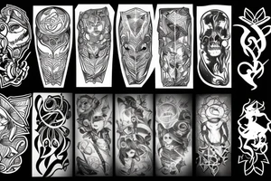 war of light and darkness tattoo idea