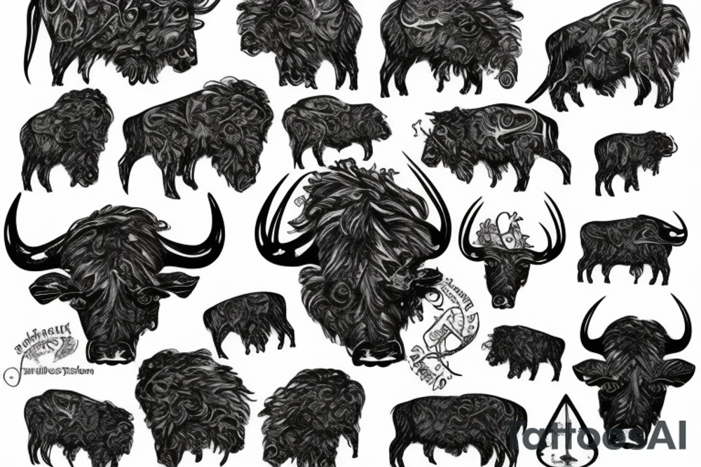 buffalo tattoo idea