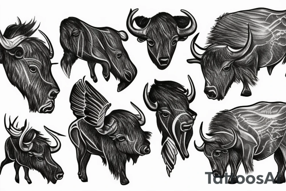 buffalo tattoo idea