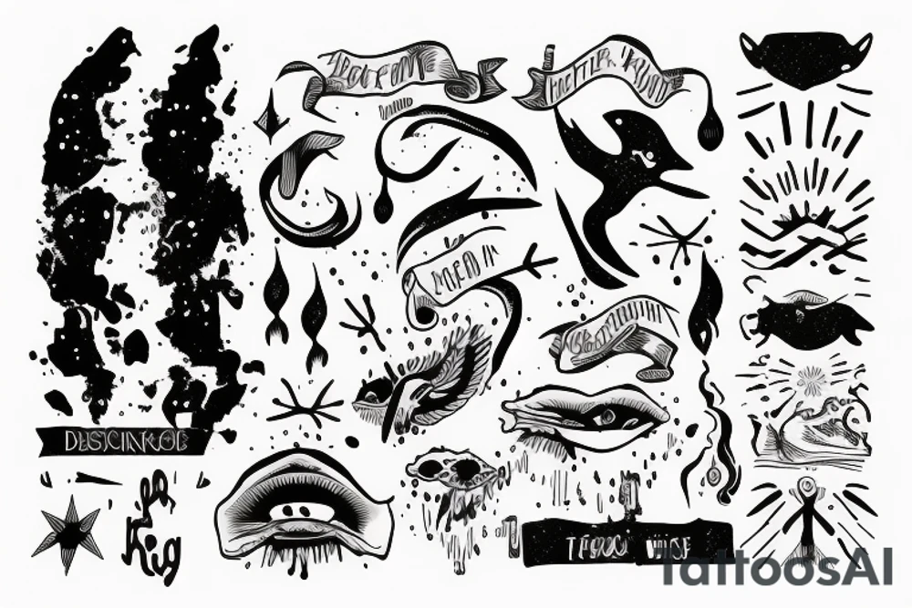 PTSD and feeling of drowning tattoo idea