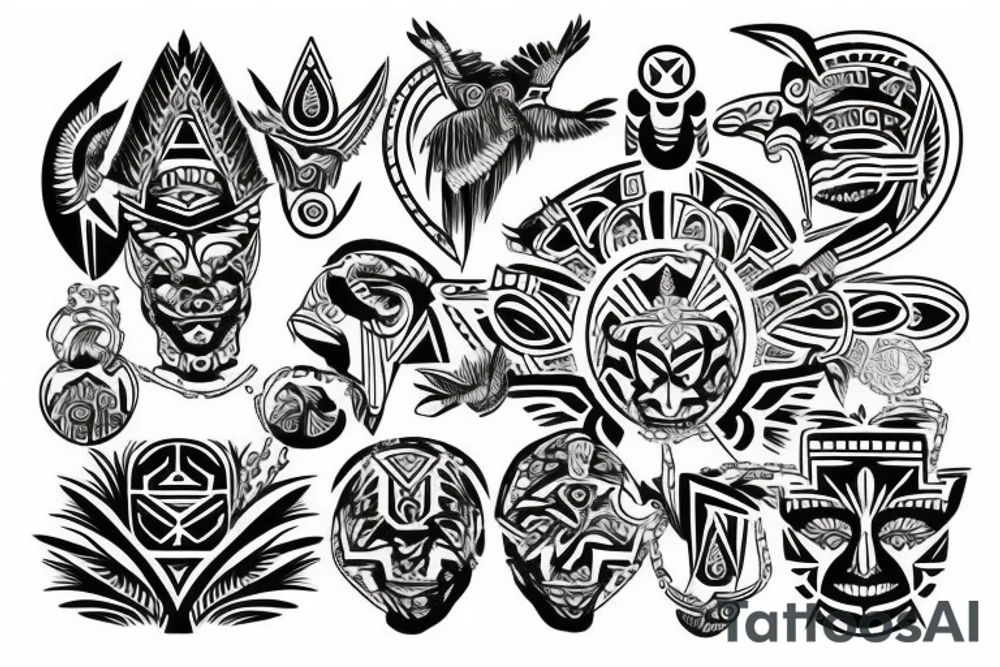Aztec ornament tattoo idea