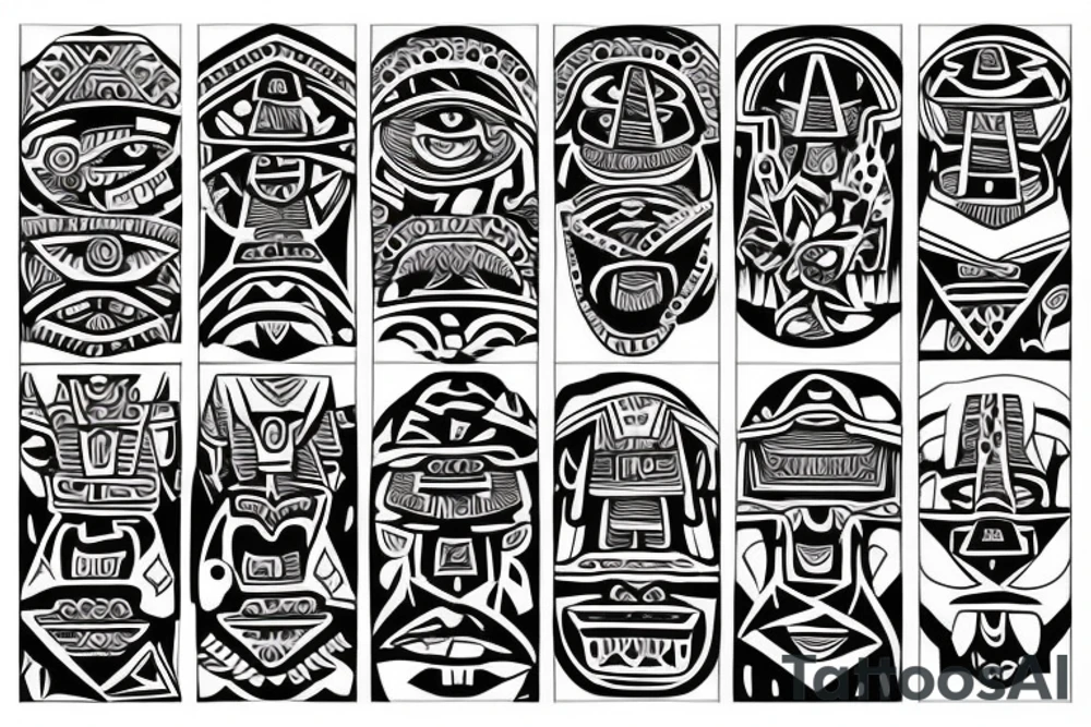 Aztec ornament tattoo idea