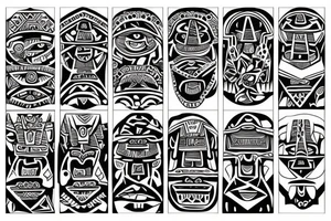 Aztec ornament tattoo idea