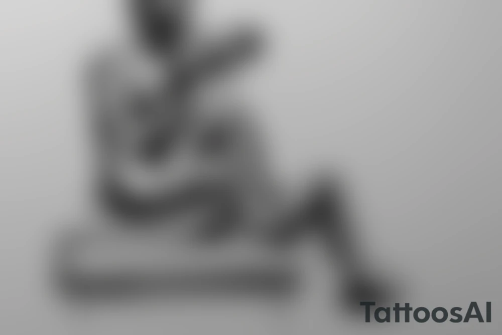 “Seated Figure” located at the Albertina Museum in Vienna tattoo idea