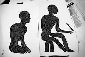 “Seated Figure” located at the Albertina Museum in Vienna tattoo idea