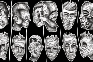 Man in pain tattoo idea