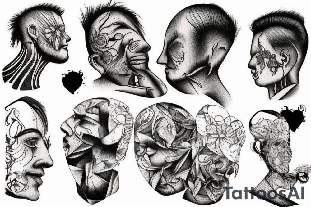 Subtle Man in pain tattoo idea