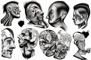 Subtle Man in pain tattoo idea