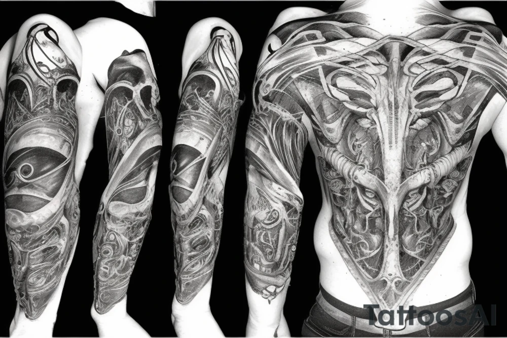alien ship control scheme tattoo idea