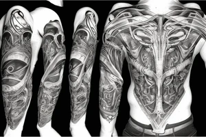 alien ship control scheme tattoo idea