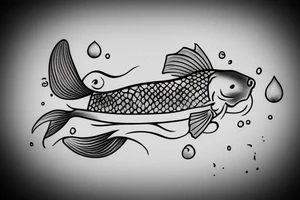Koi fish, logotype tattoo idea