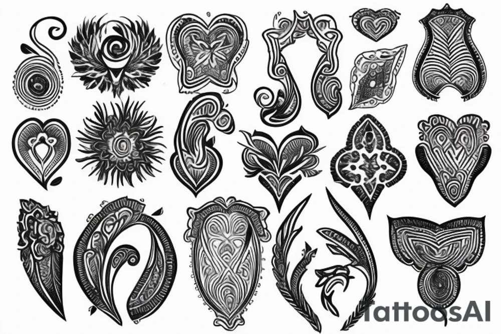 Sternum simple tattoo idea