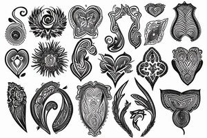 Sternum simple tattoo idea