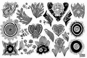 Sternum simple tattoo idea