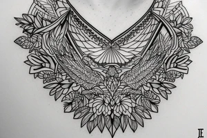 Nature Sternum tattoo idea