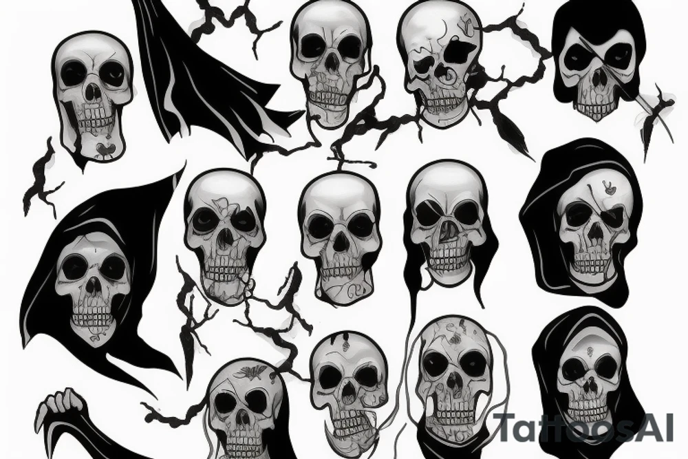 Grim reaper tattoo idea