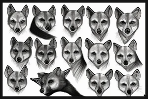 thylacine head tattoo idea