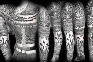 Shiva Trishul tattoo idea