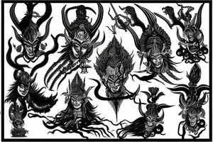 Shiva Trishul tattoo idea