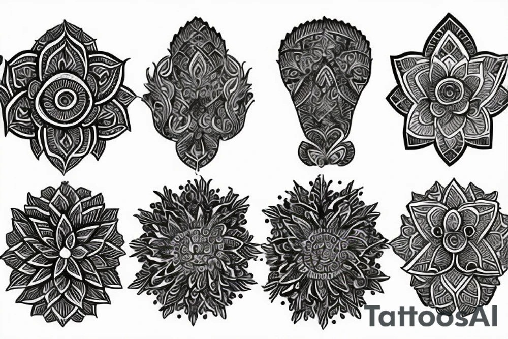 Trishool tattoo idea