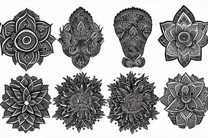 Trishool tattoo idea